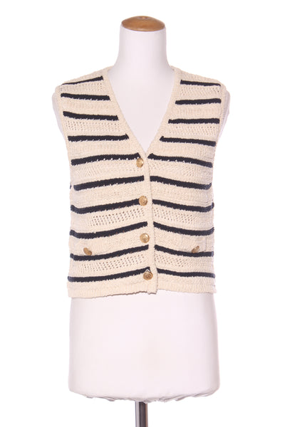ZARA Crochet knit stripe vest! 12