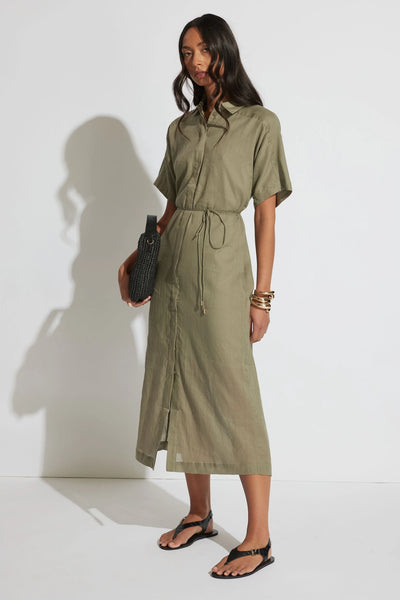 DECJUBA (LN) Remi maxi shirt dress - Khaki! 16