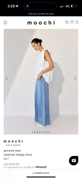 MOOCHI 6&7 (LN) "Glowed" wide leg jeans! 14