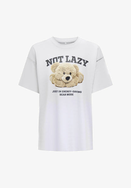 ONLY "Not lazy, bear mode" tee! 10-14