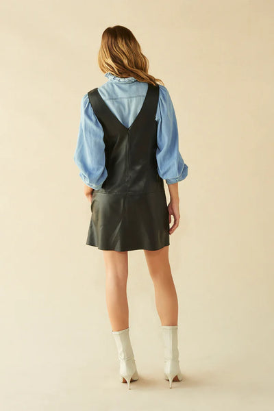 BA&SH (BN) "Couleur" nior lamb leather dress! 12