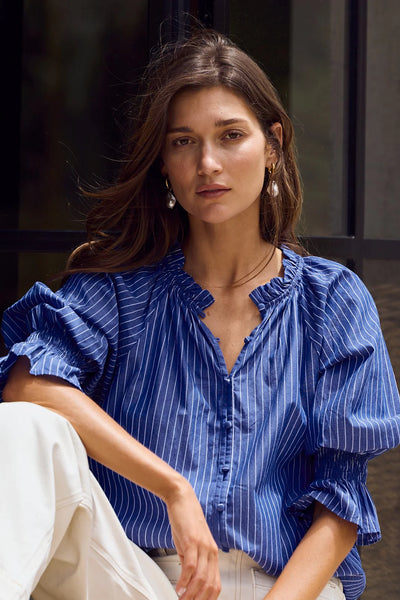 IVY + JACK "Noetic" blue stripe blouse! 12