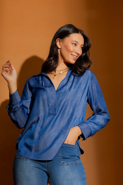 MOTTO - Dark chambray Brit blogger shirt! 14