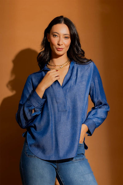 MOTTO - Dark chambray Brit blogger shirt! 14