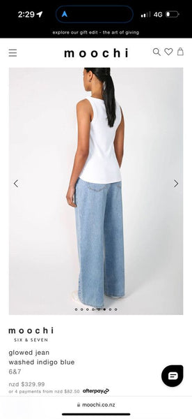 MOOCHI 6&7 (LN) "Glowed" wide leg jeans! 14