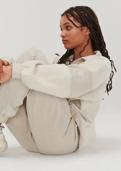 GHANDA (BN) "Track north" stone grey trackies! 6-8