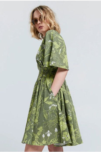 KAREN WALKER "Florence" organic cotton mini dress! 10