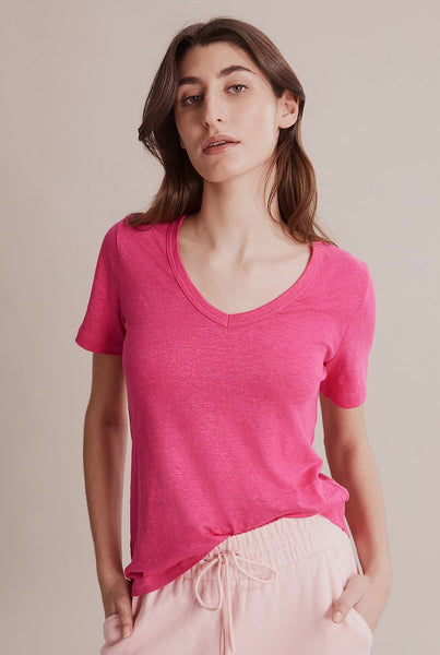 COUNTRY ROAD 'V' neck linen knit tee! 12