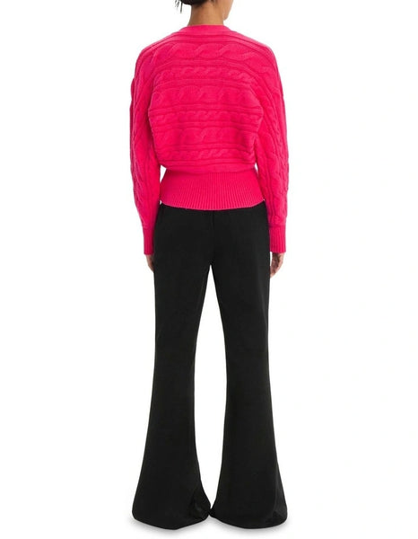 CUE - Pink cable knit cardi! 16