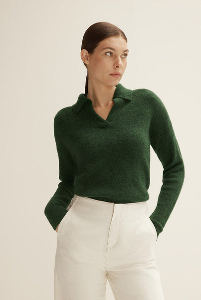 TRENERY - Alpaca + merino half placket pullover! 14