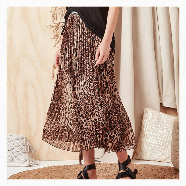 LEMON TREE - Leopard print pleat Fillipa skirt! 16