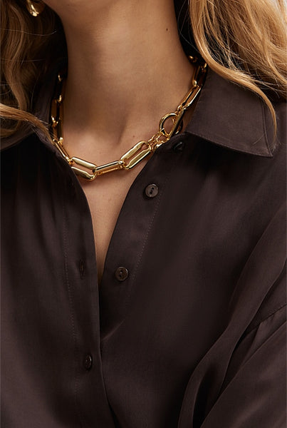 COUNTRY ROAD - Cupro button detail shirt! 10-12