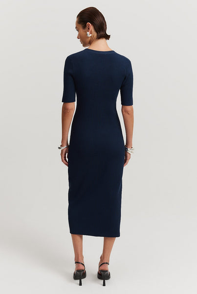 COUNTRY ROAD (LN) Midnight button through knit dress! 14