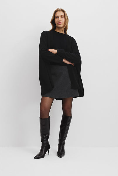 COUNTRY ROAD (LN) Wool + cashmere pocket cape cardi! 8-18