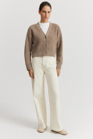 COUNTRY ROAD - Wool + cashmere boucle cardi! 12-14