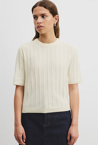 COUNTRY ROAD - Wool + cashmere rib knit tee! 12