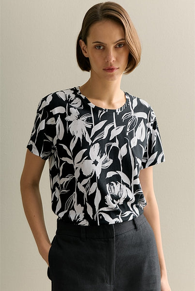 TRENERY (LN) Pima cotton floral tee! 14