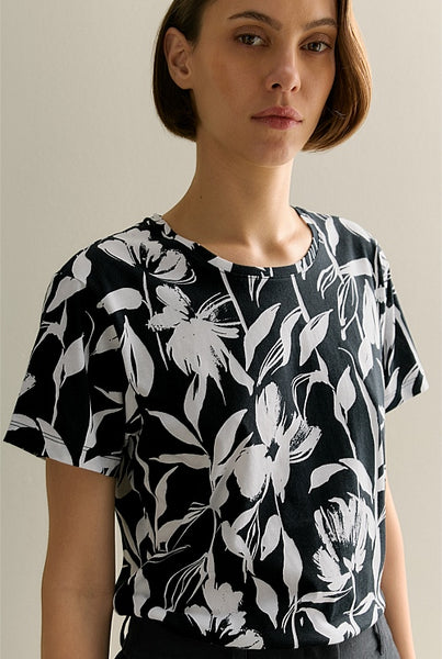 TRENERY (LN) Pima cotton floral tee! 14