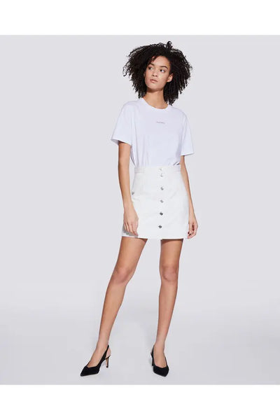 IRO Paris "Gem" button front lamb leather mini skirt! 14