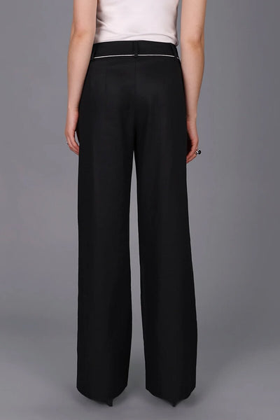 STORM - Contrast waistband wide leg tailored pant! 8-10