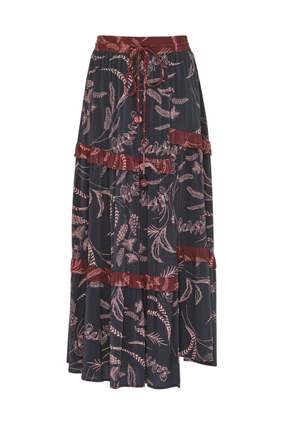 LOOBIE'S STORY (LN) Senorita ruffle tiered maxi skirt! 12