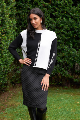 FOIL (LN) Blanket stitch merino blend crew jumper! 14