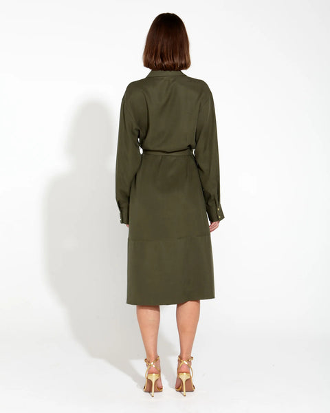 FATE + BECKER (LN) Alter ego linen/lyocell duster shirt dress! 12