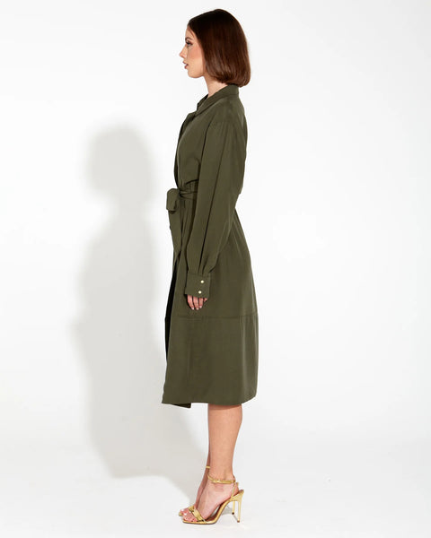 FATE + BECKER (LN) Alter ego linen/lyocell duster shirt dress! 12