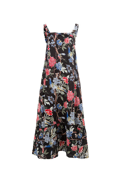 CURATE By Trelise "Maxi on" zen garden linen dress! 10 Black