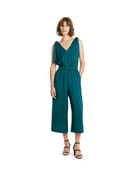 COUNTRY ROAD Textured satin wide leg jumpsuit! 8-10