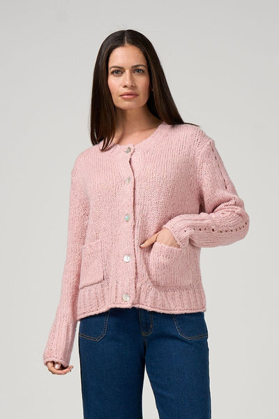 LOOBIE'S STORY (LN) Merino blend Tilly cardi - Pink! 14