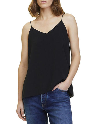 COUNTRY ROAD - Silk v-neck cami - Black! 10