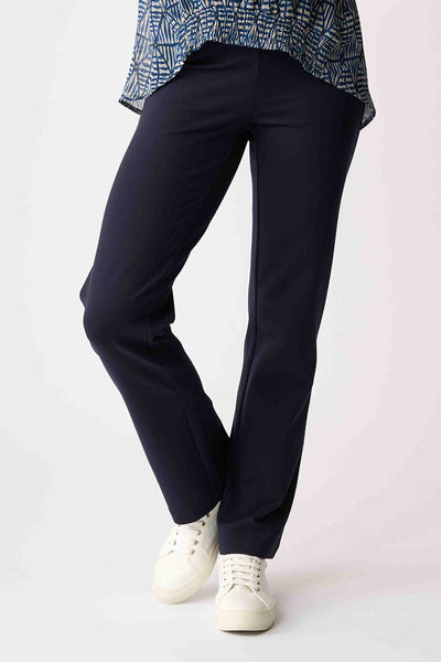 ESPLANADE (LN) Straight leg pull on pant - Navy! 14