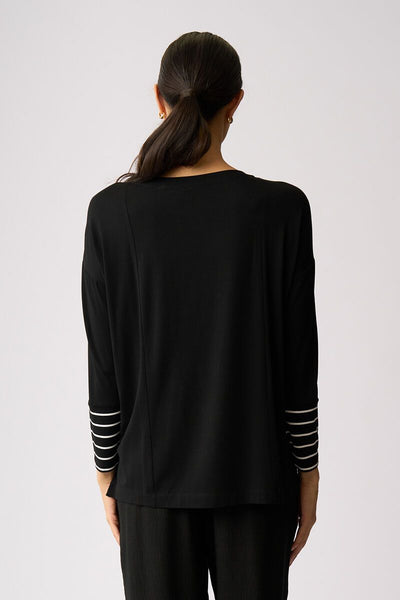 FOIL (LN) Lucky clover blocked stripe top! 14