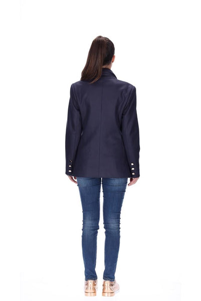 AMAYA "Saint" navy houndstooth blazer! 10