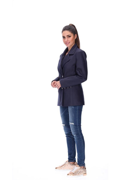 AMAYA "Saint" navy houndstooth blazer! 10
