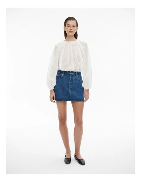 WITCHERY - Silk/cotton billow sleeve blouse! 14