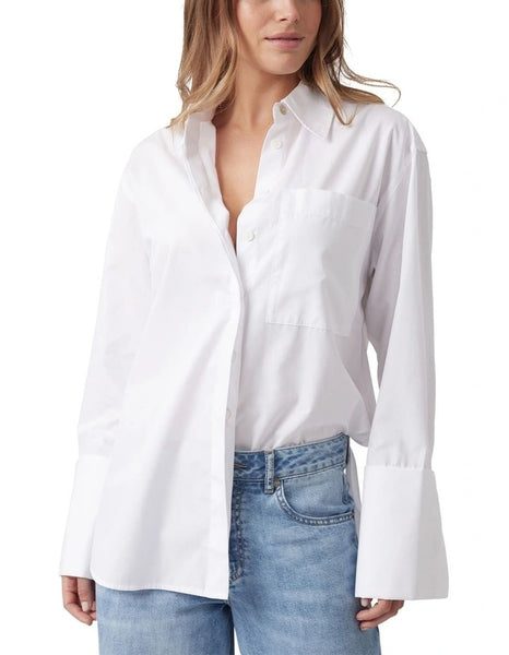 DECJUBA (LN) Alice cotton shirt - White! 10-12