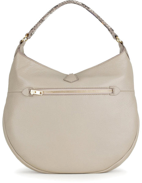 DEADLY PONIES "Mr Finch Luxe" Python Print Handle Hobo Leather bag!