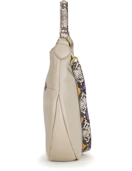 DEADLY PONIES "Mr Finch Luxe" Python Print Handle Hobo Leather bag!