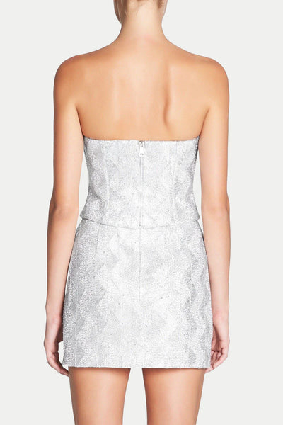 MANNING CARTELL (LN) AU - Silver woven "no filter" mini skirt! 14