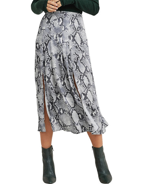 WITCHERY - Double split midi skirt - Snakeskin! 10