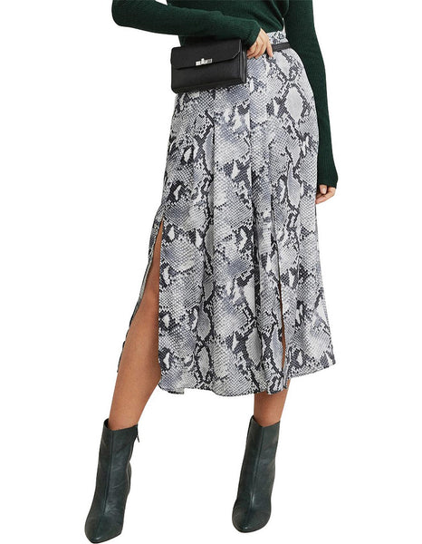 WITCHERY - Double split midi skirt - Snakeskin! 10