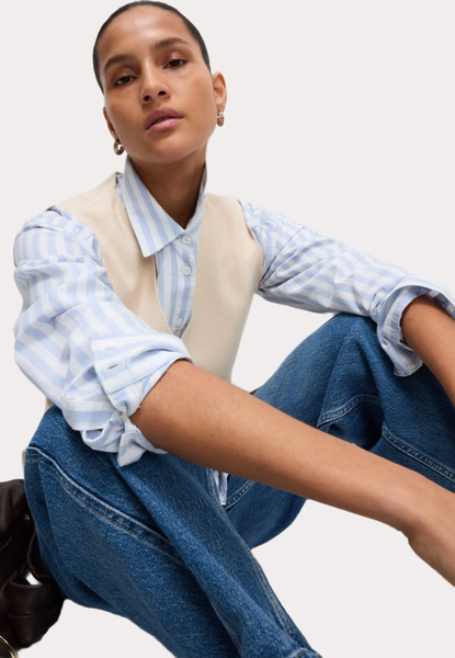 M&S "Soft touch" knit waistcoat! 12 Oatmeal