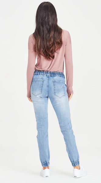 JUNKFOOD - Jazmin mid blue jogger! 10