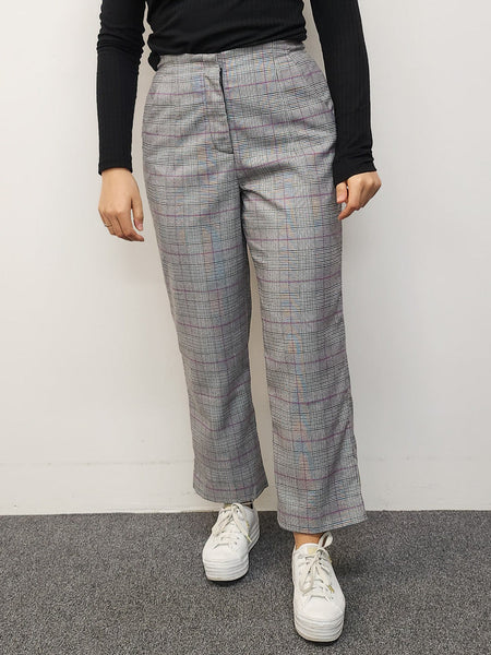OH3 (BN) "Pink check" straight leg high waist trousers! 14