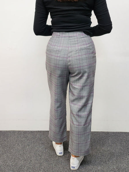 OH3 (BN) "Pink check" straight leg high waist trousers! 14