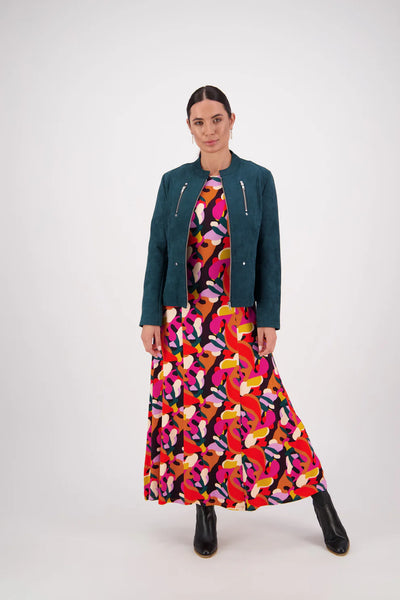 VASSALLI - Colourful abstract print maxi dress! 14