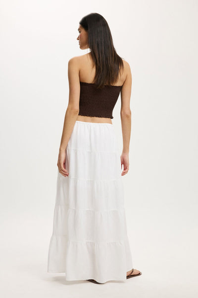 COTTON-ON (LN) Linen blend tiered maxi skirt! 12