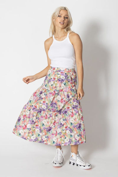 FEDERATION "Tier"maxi skirt - Floral! 18